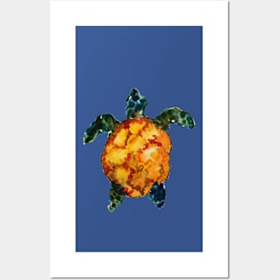 Turtle watercolor Posters and Art